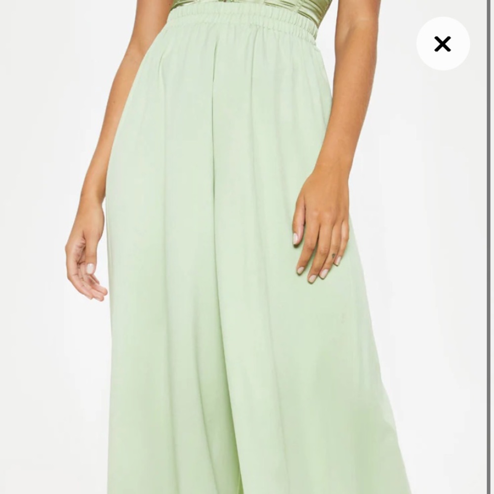Sage Green Extreme Wide Leg Floaty Pants